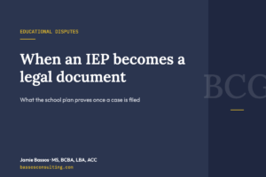 What Is an IEP and When Does It Become a Legal Document?